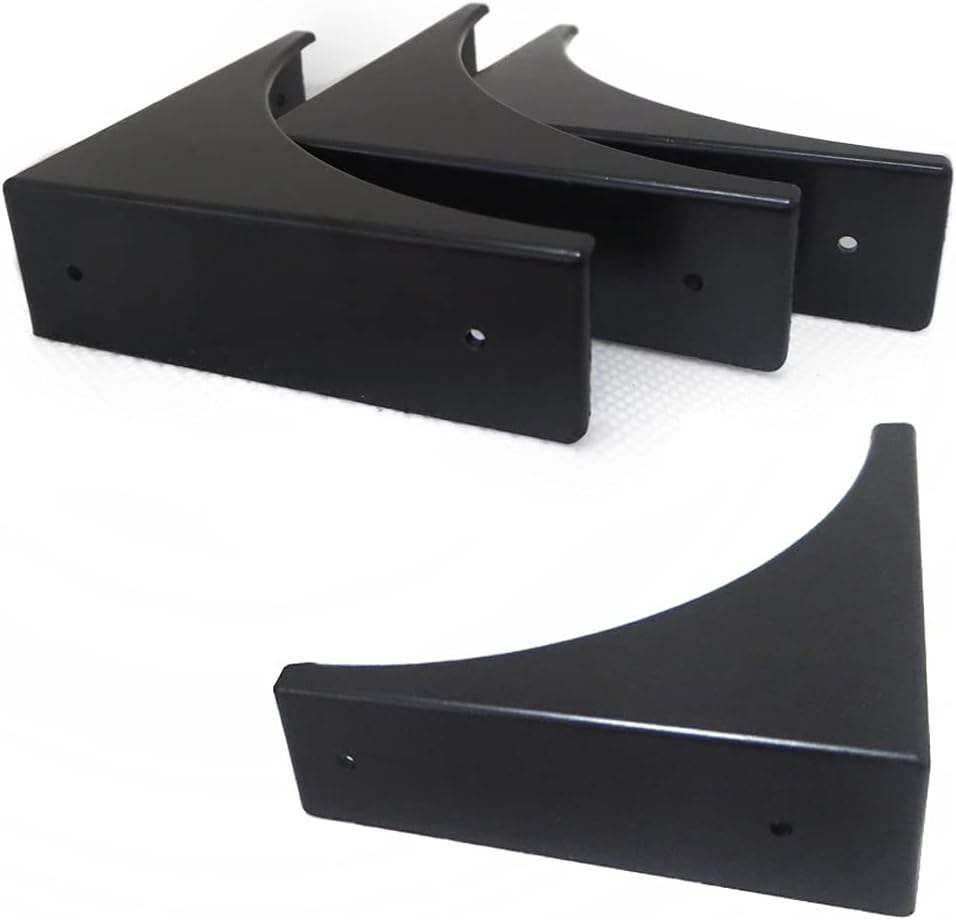 Corner Guard,Glrovazas 4 Pcs Decorative Desk Box Corner Protector Desk Case Edge Cover Safety Guard Furniture Corner Bumpers Thickened Hardware for Jewrlry Box Cabinet（Black）