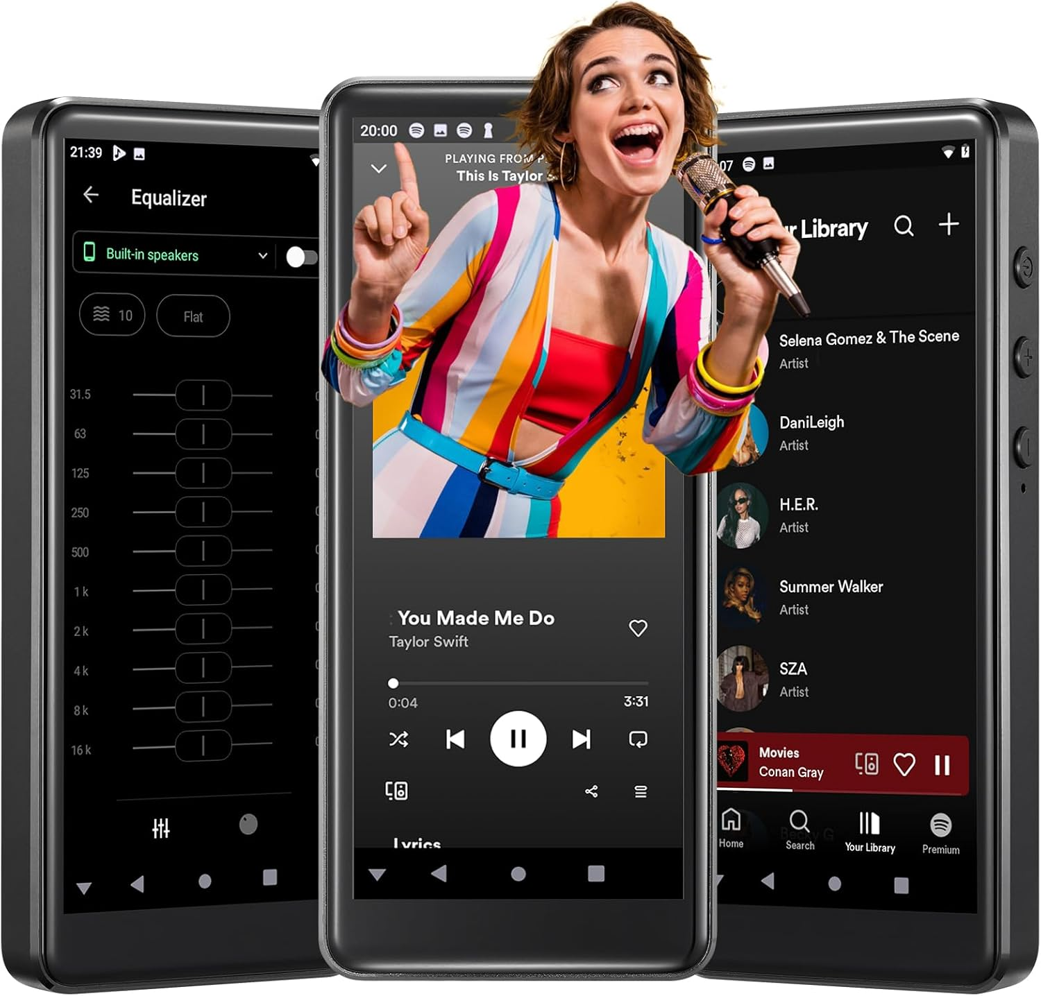 80GB MP3/MP4 Player Bluetooth/Wifi/3.5Mm Jack Headphone 4.0