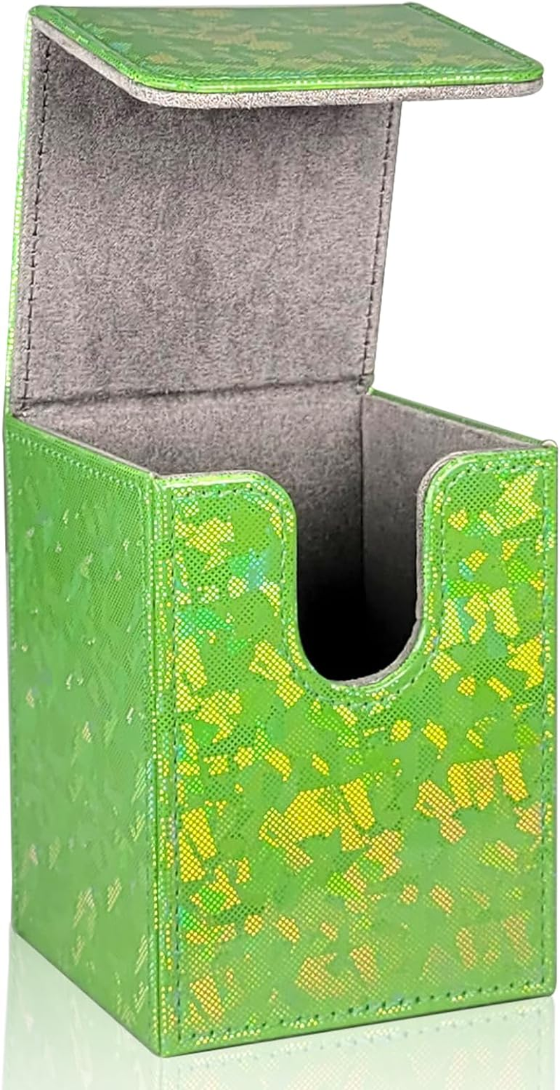 Dmoicols Sparkly Card Deck Box Holds 100+ Single Sleeved Cards ,Leather Card ... - Picture 18 of 19