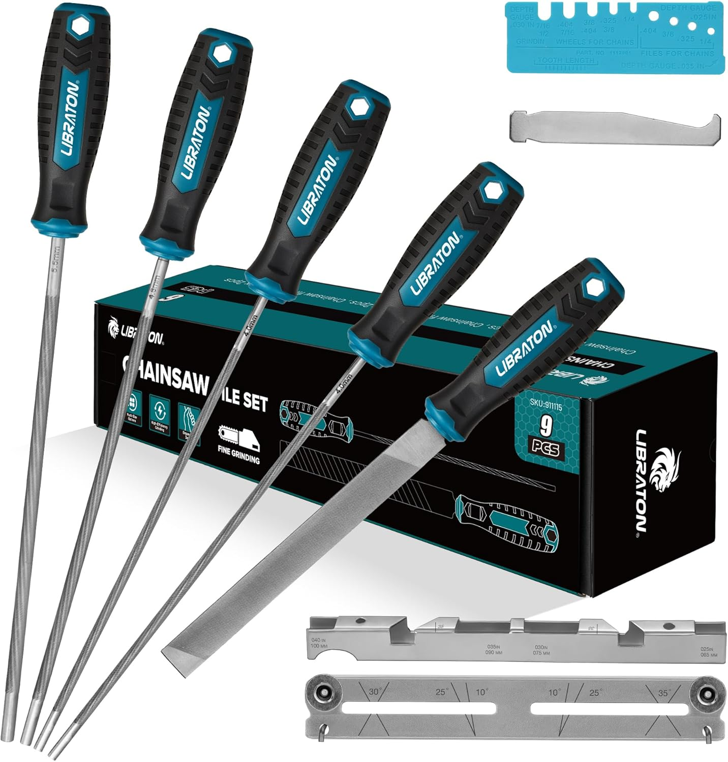 Lima para afilar motosierras afilador de motosierras lima redonda para cadena de sierra