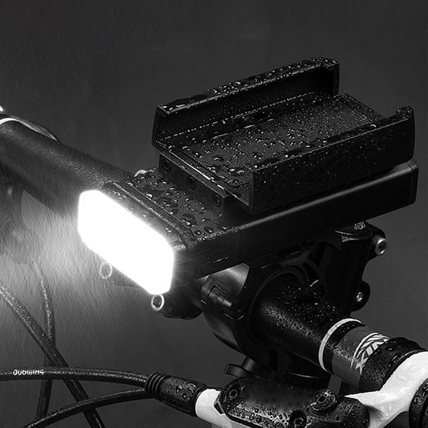 Bike Lights, 17 LED 4800 Lumen Bicycle Light with 4 Modes, 10000Mah USB Rechargeable Bike Light, Bike Headlight with Digital Power Display, Wide Beam Bike Lights for Night Riding