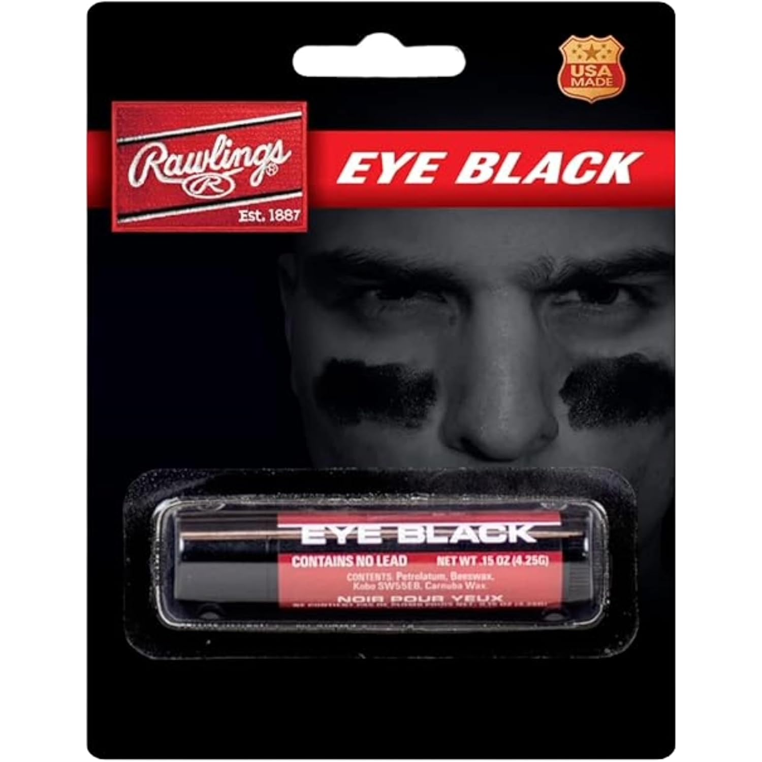 | EYE BLACK STICK | Retractable Tube / Glare Reduction | Adult & Youth Baseball / Softball | Multiple Colors