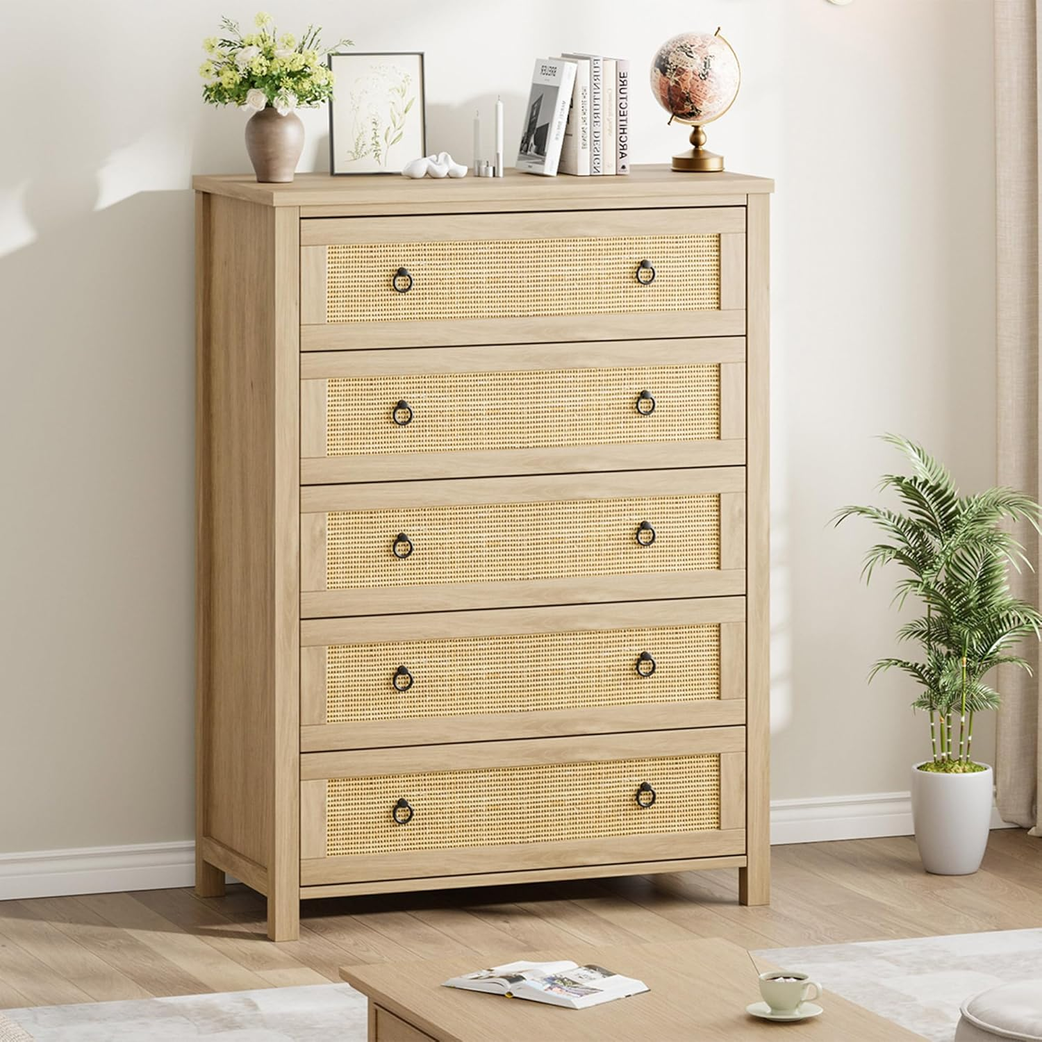 5 Drawer Tall Dresser for Bedroom, 45 in Rattan Dresser, Boho Chest of Drawers, | eBay 5 Drawer Tall Dresser for Bedroom, 45 in Rattan Dresser, Boho Chest of Drawers, | eBay