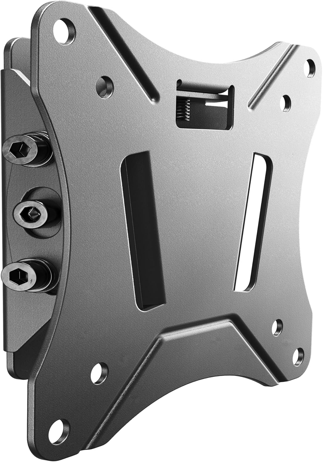 Supporto Monitor Parete Slim Fisso Orientabile per Schermi 13-27 Pollici, PC Curvo/Flat, VESA 75X75 & 100X100 Mm, Modello N0611