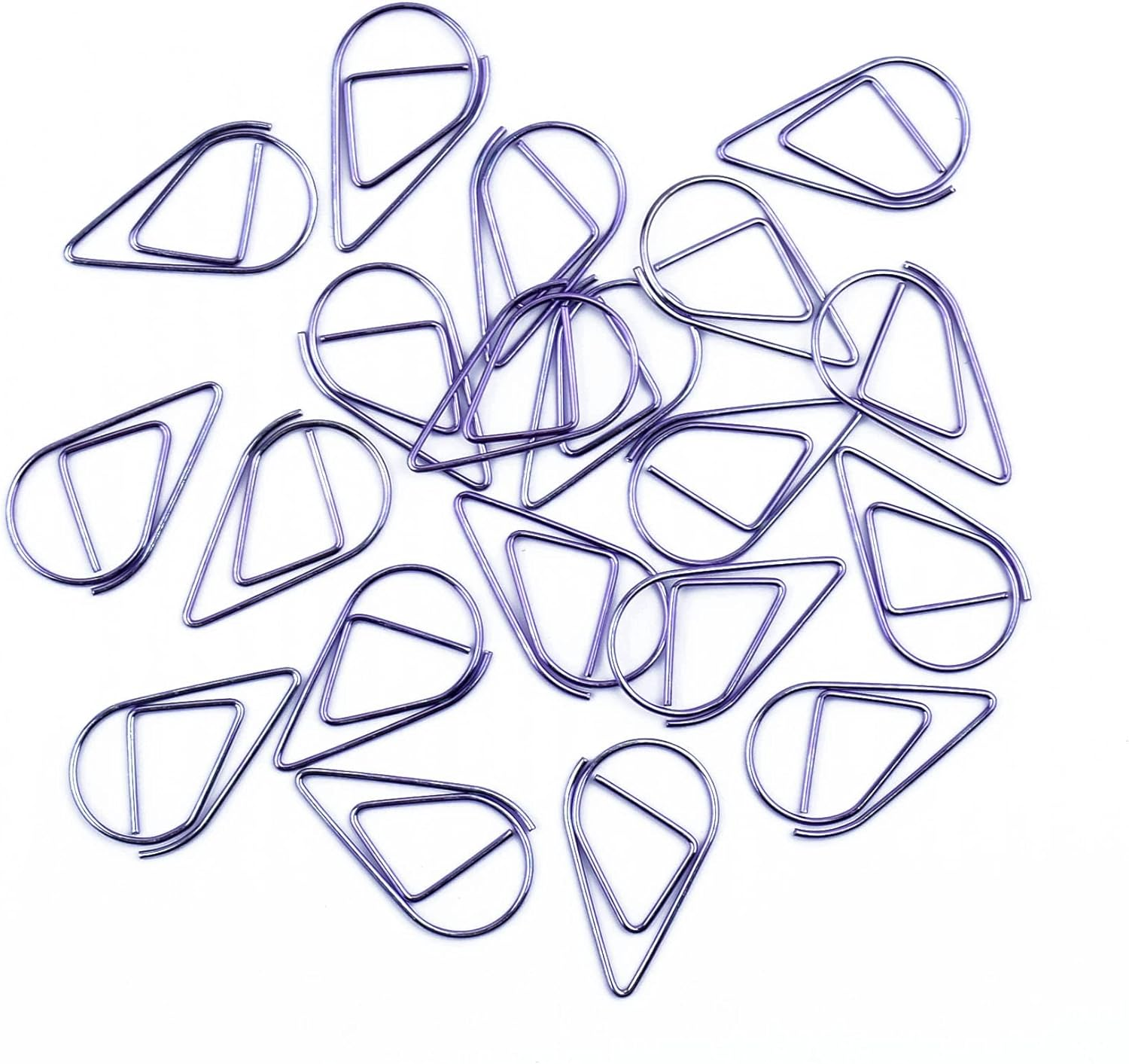 50Pcs Small Golden Paper Clips, Water Drop-Shaped Paperclips Bookmarks for Of... - Picture 9 of 16