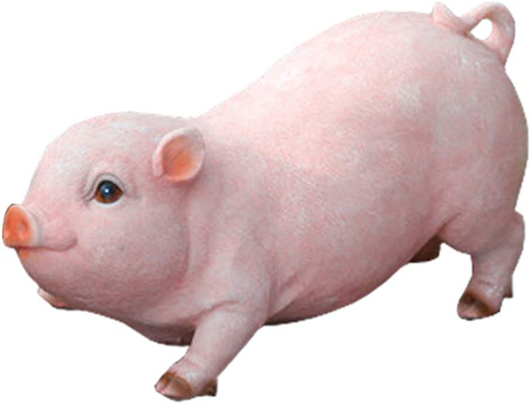 XIFIRY Animal Garden Gnomes Statue Cute Pig Funny Outdoor Sculpture Resin Law... - Picture 7 of 13