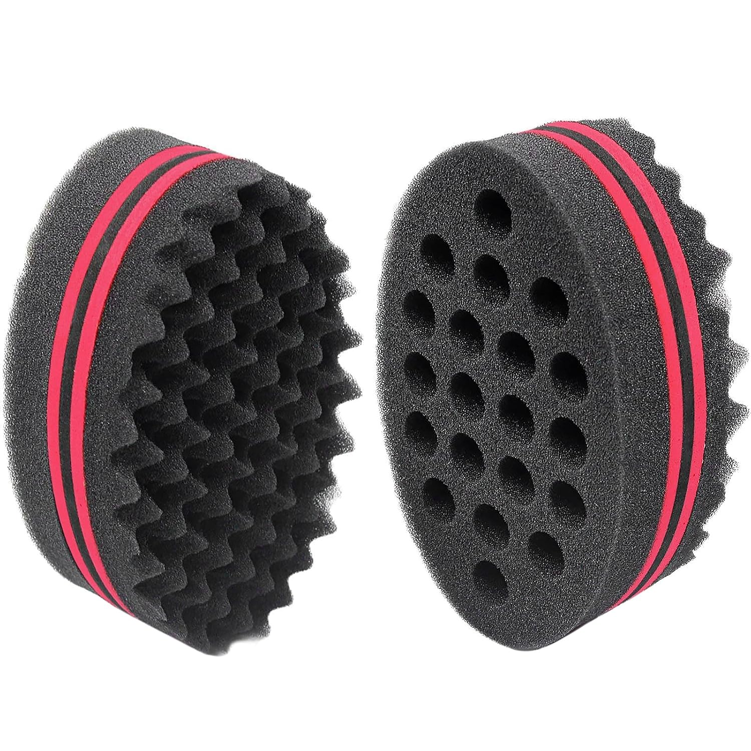 Magic Barber Sponge Brush for Waves, Dreadlocks, Coils, and Afro Curls - Hair Care Tool with 7 & 16 Mm Diameters (1 PCS)