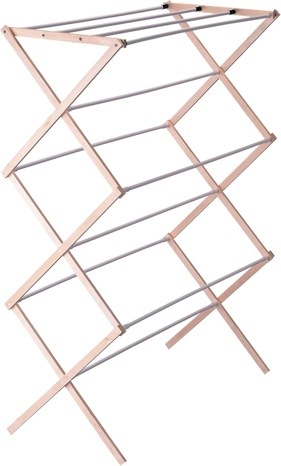 5001 Collapsible Folding Wooden Clothes Drying Rack for Laundry | Pre Assembled