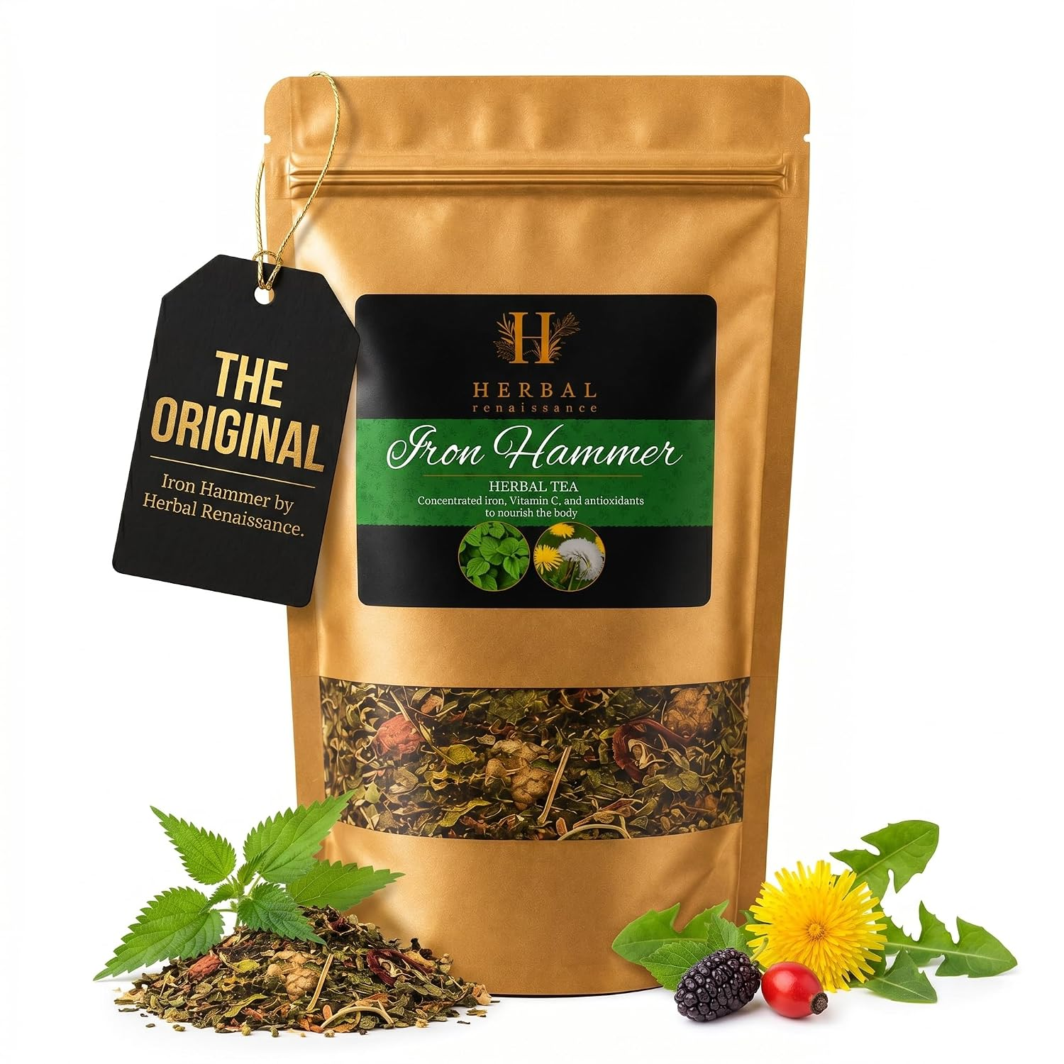 Herbal Renaissance Iron Hammer Herbal Tea for Kidney and Liver Detox 4Oz