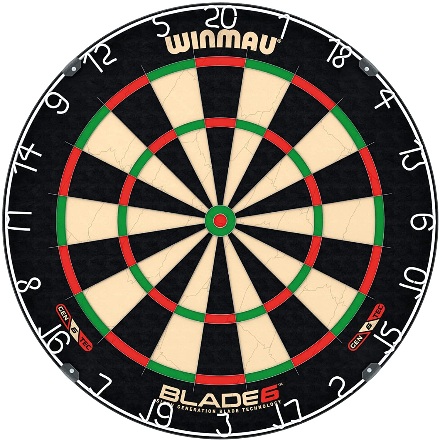 Darts Blade 6 Professional Bristle Dartboard with Official Tournament Specifications | Endorsed by The PDC
