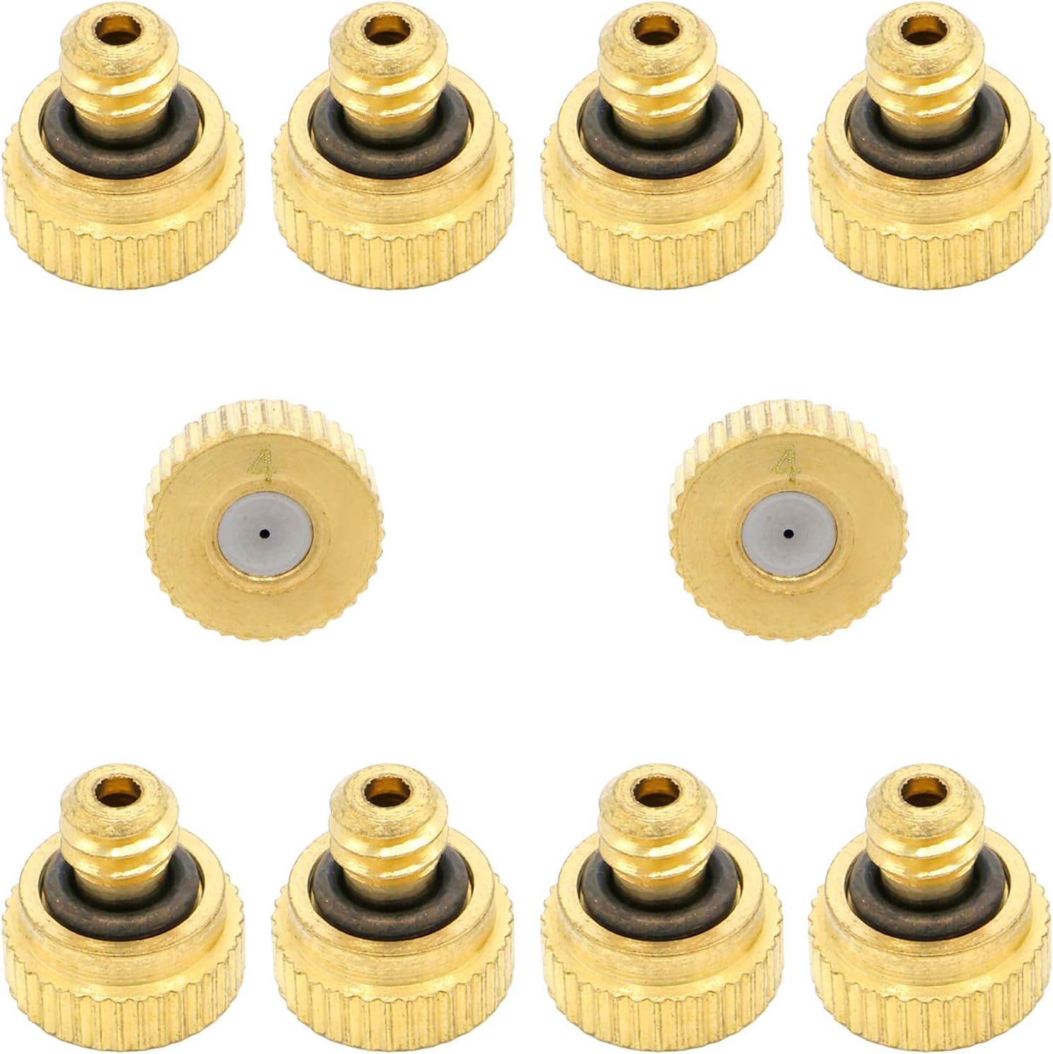 10Pcs Brass Misting Nozzle - 0.004" Orifice (0.1mm) Dia 10/24 UNC Replacement... - Picture 13 of 18