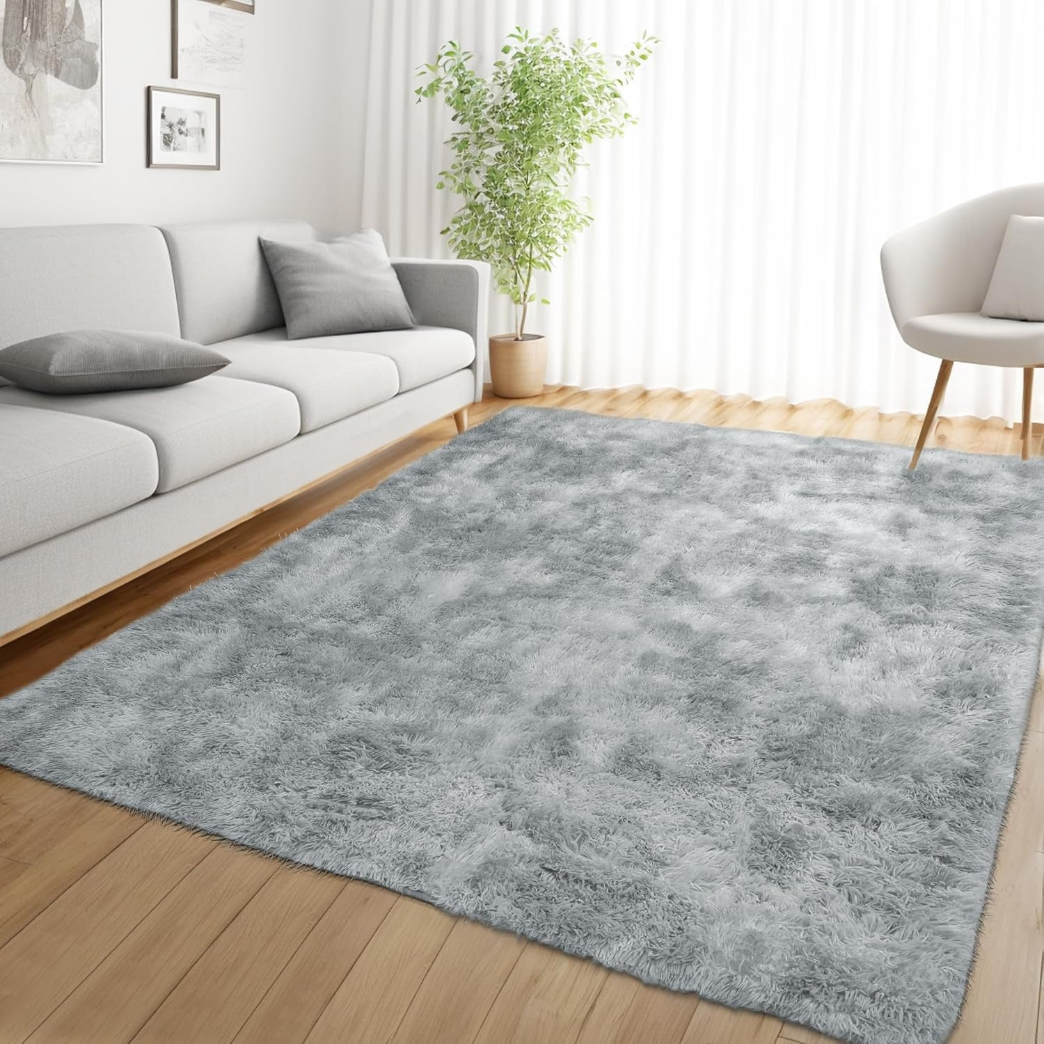 Youzi Fluffy Rugs for Livingroom Bedroom, Soft Shaggy Plush Fur Area Rug Mode... - Picture 16 of 25
