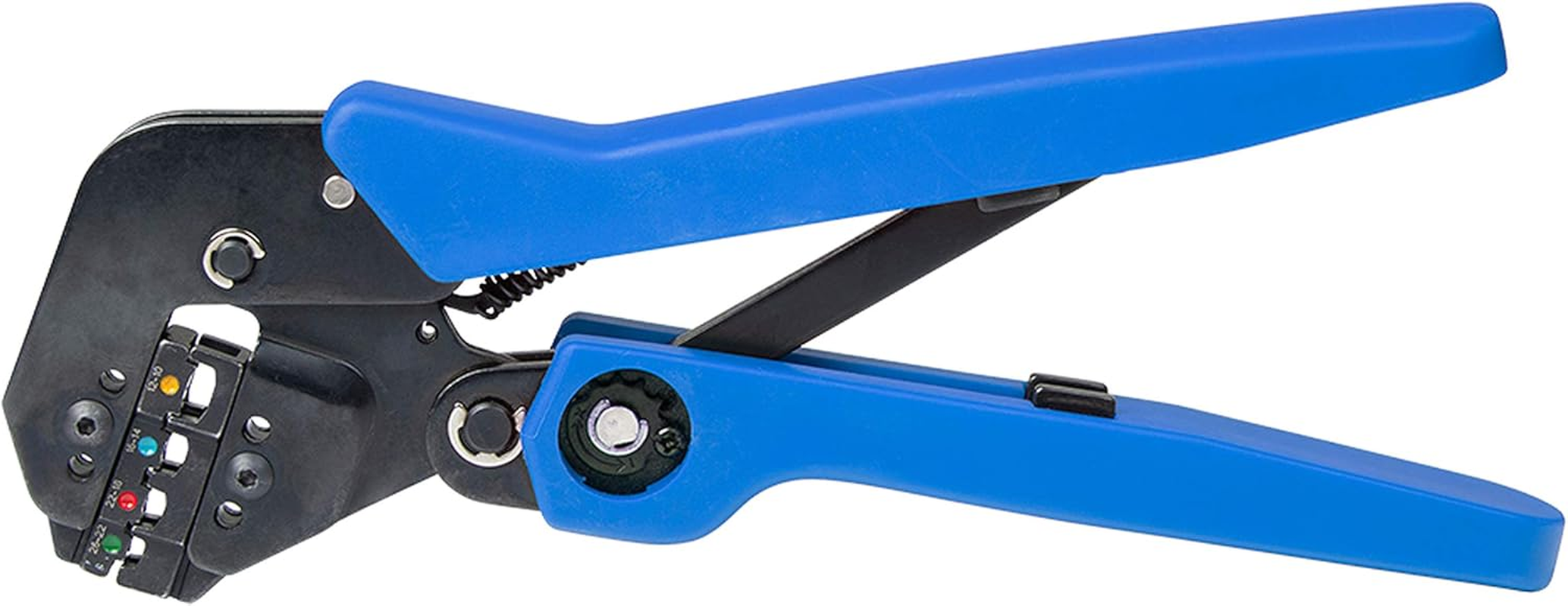 703035 Angled Double Crimp Ratcheting Crimper 26 AWG to 10 AWG