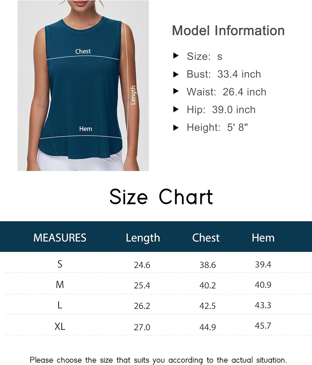 THE GYM PEOPLE Women's Workout Tank Tops Loose Fit Sleeveless Breathable Yoga... - Picture 8 of 16