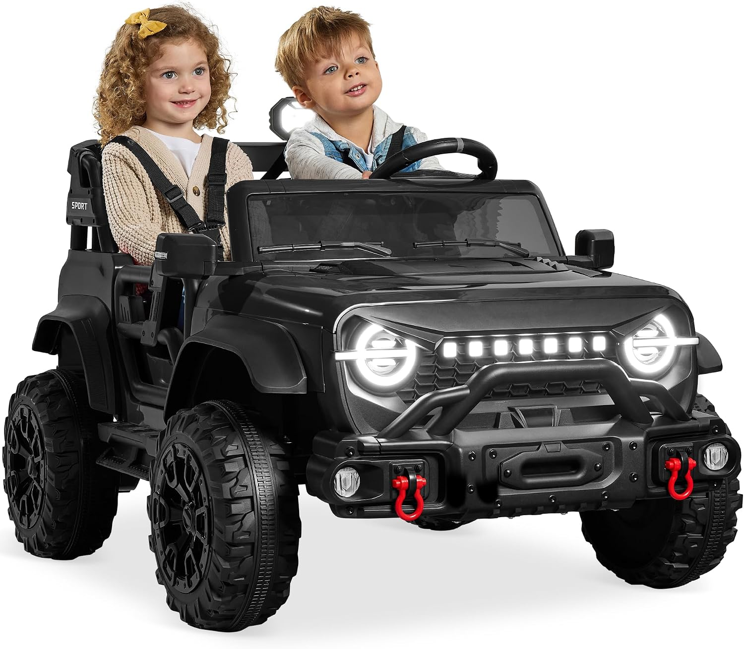 Best Choice Products Kids 24V 2-Seater Electric Ride on Car Truck
