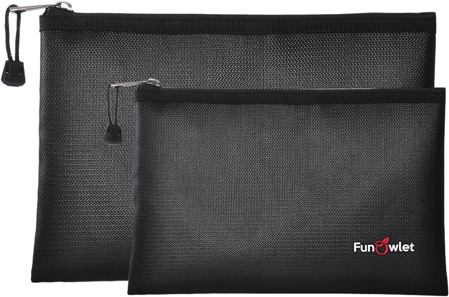 Fireproof Safe Money Document Bags - 2 Pack 13.4