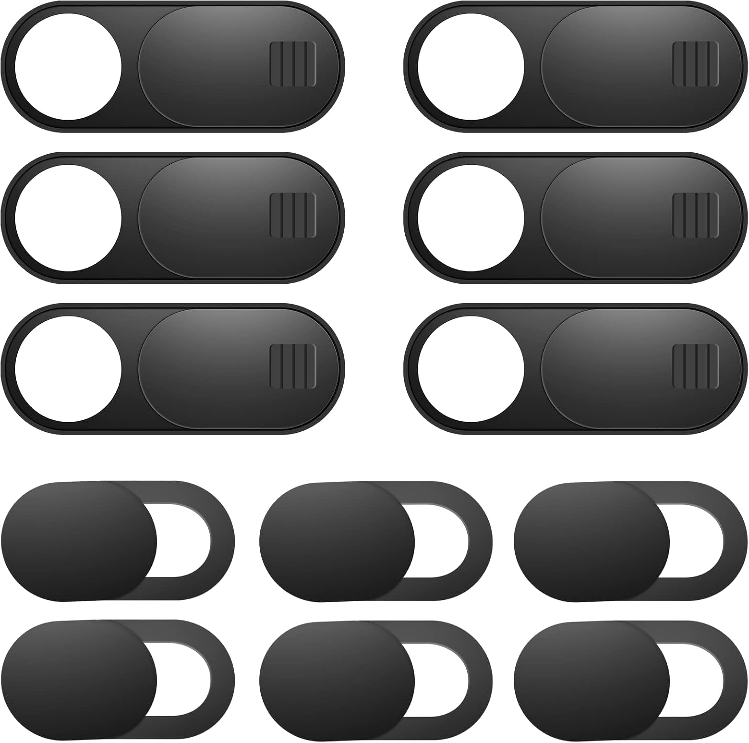 Laptop Camera Cover Slide, 12 Pack Webcam Cover, Phone Camera Cover, Ultra-Thin Computer Camera Cover Slide - Fits Most Laptop, Desktop, PC, Tablet, Smartphone to Protect Your Privacy and Security