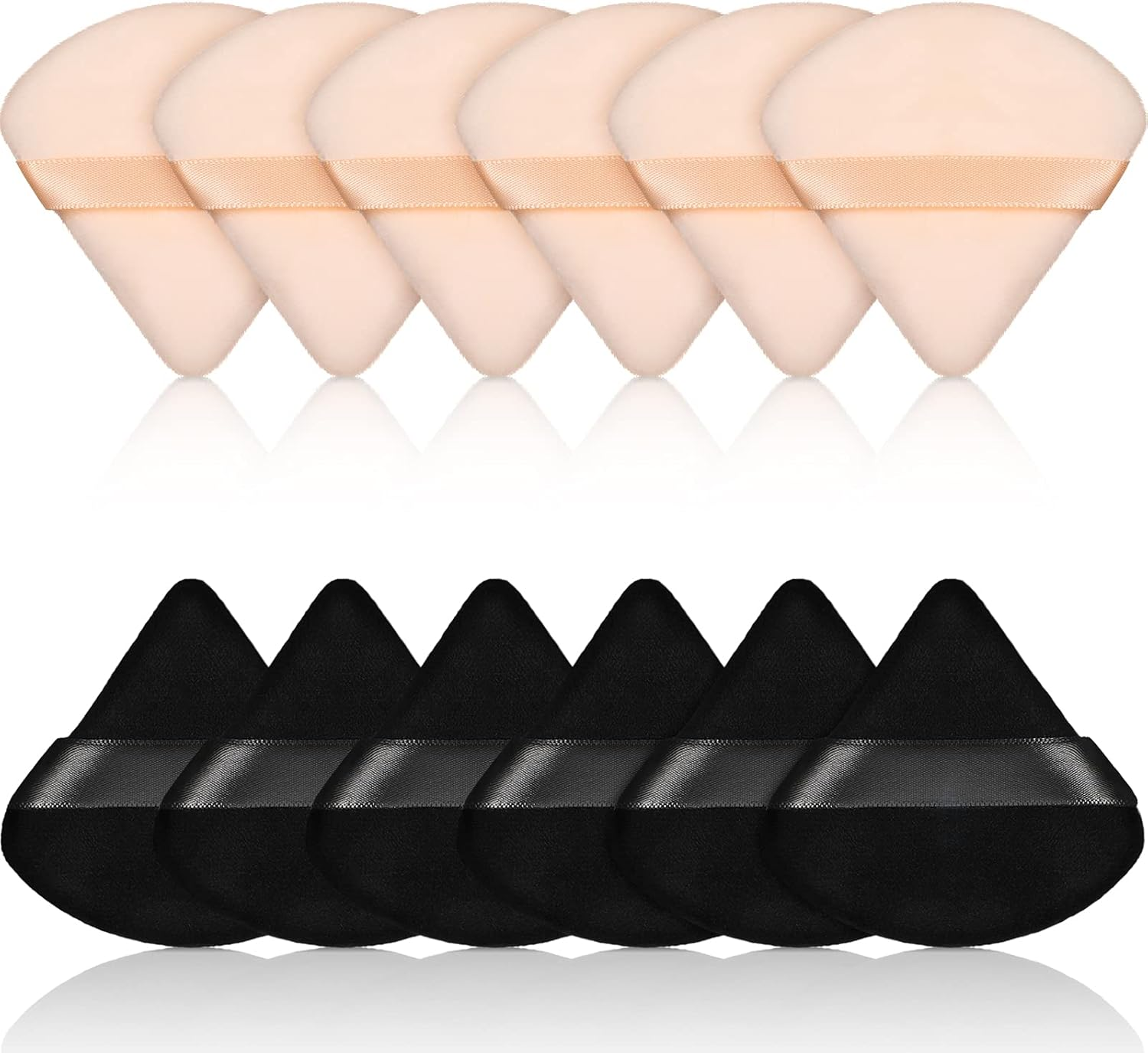 Maitys 12-Piece Triangle Powder Puff Set for Face Makeup - Soft, Washable, Re... - Picture 10 of 23