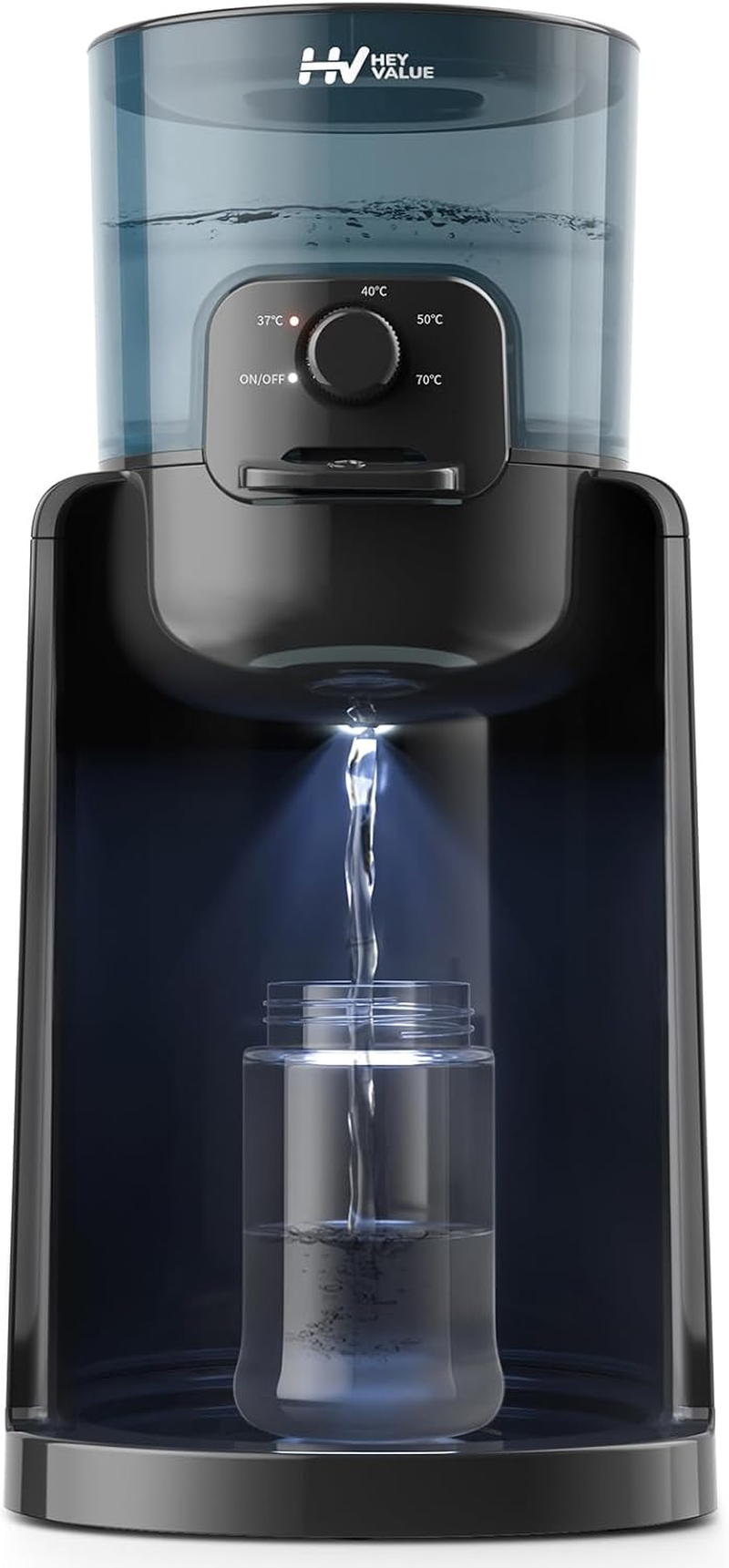 Water Warmer,  Baby Bottle Warmer, Formula Maker with Night Light, 4 Temperature Control & 72H Keep Warm, Detachable Tank, Instantly Dispenses Warm Water, Feed Baby More Easier and Healthier