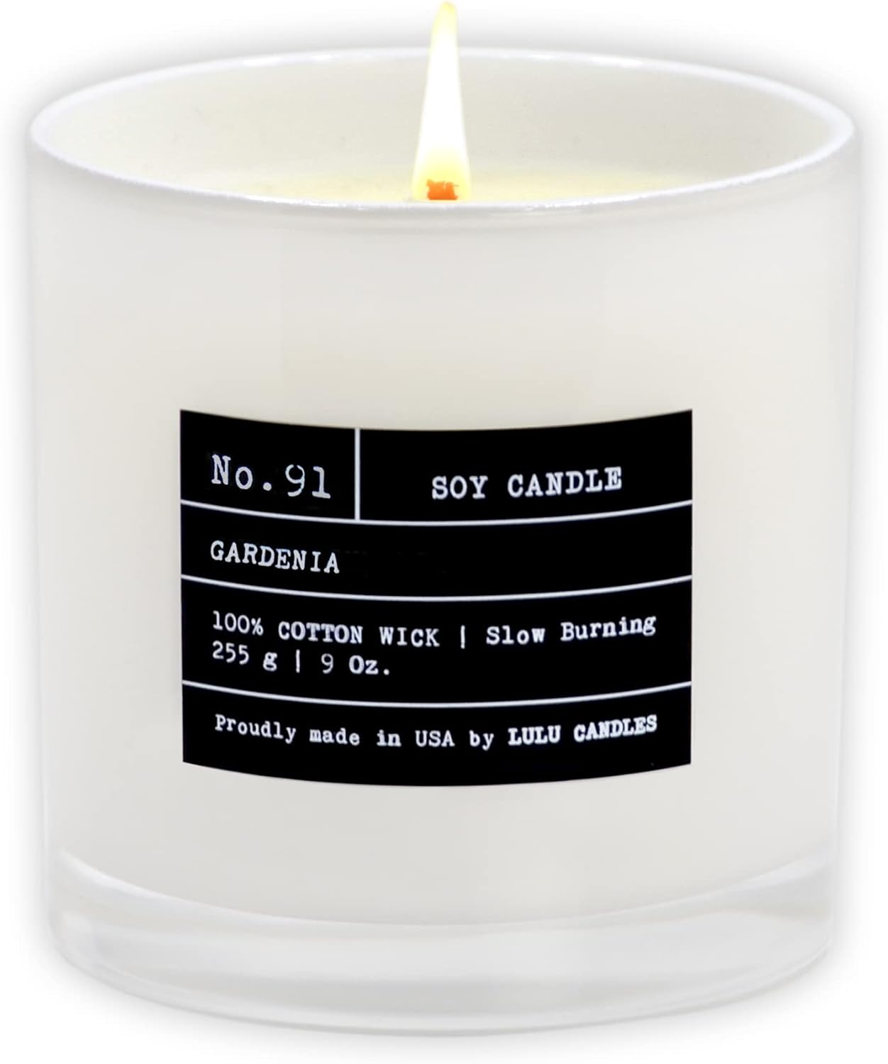 Lulu Candles | Gardenia | Luxury Scented Soy Jar Candle | Hand Poured in the US