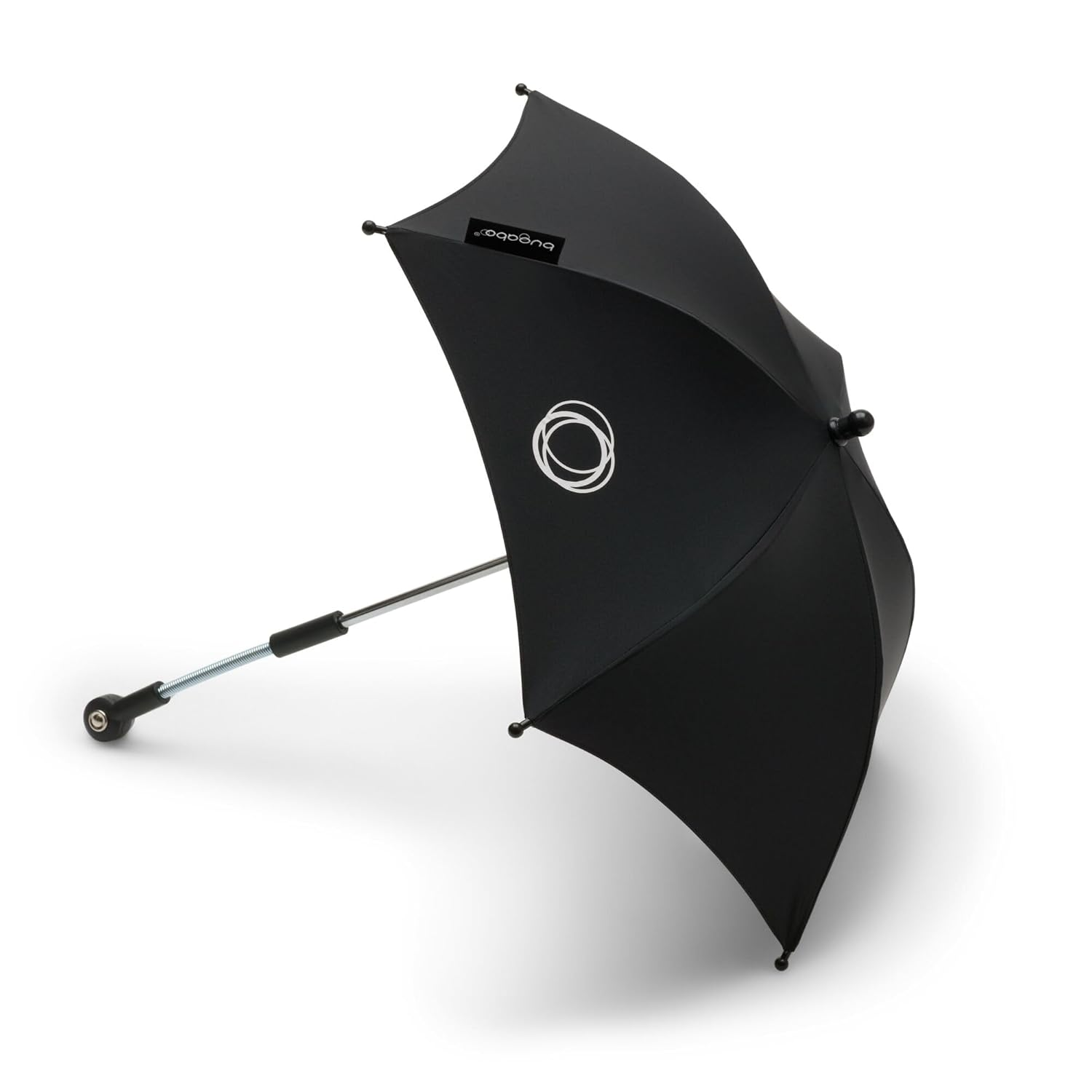 Parasol – UPF 50+ Sun Protection Umbrella for  Strollers, Adjustable & Flexible Shade, Easy Attachment - Black