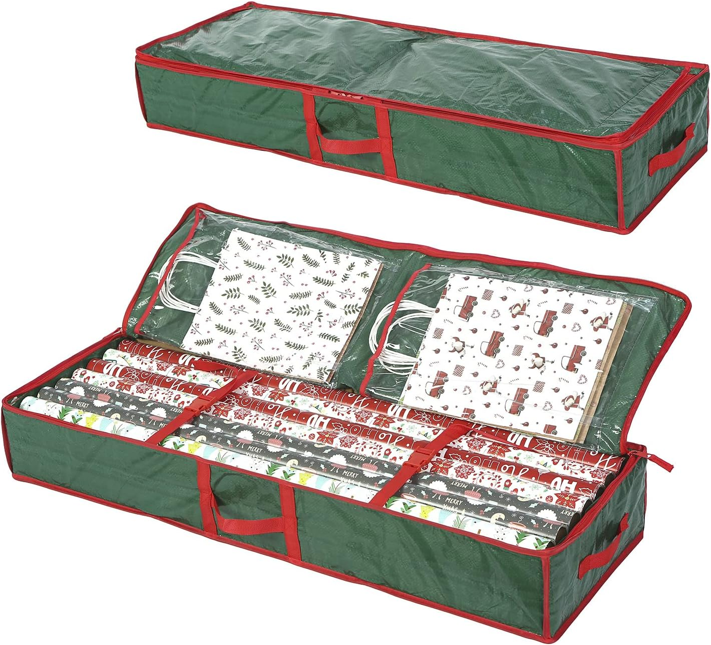 Underbed Gift Wrap Organizer,Gift Wrapping Paper Storage Container,Holds up to 20 Rolls,41