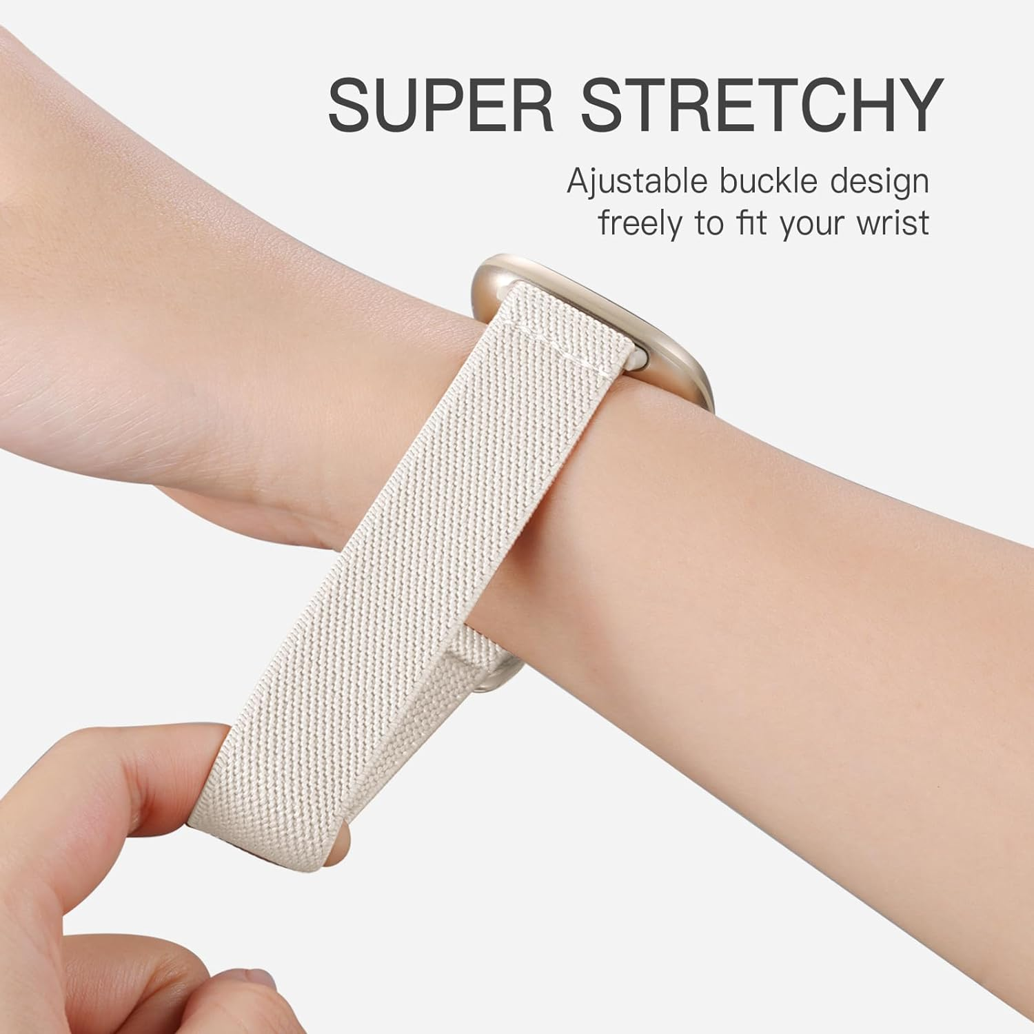 Elastic Band Compatible with Fitbit Sense Bands/Sense 2/Versa 4/Versa 3 Bands... - Picture 4 of 11
