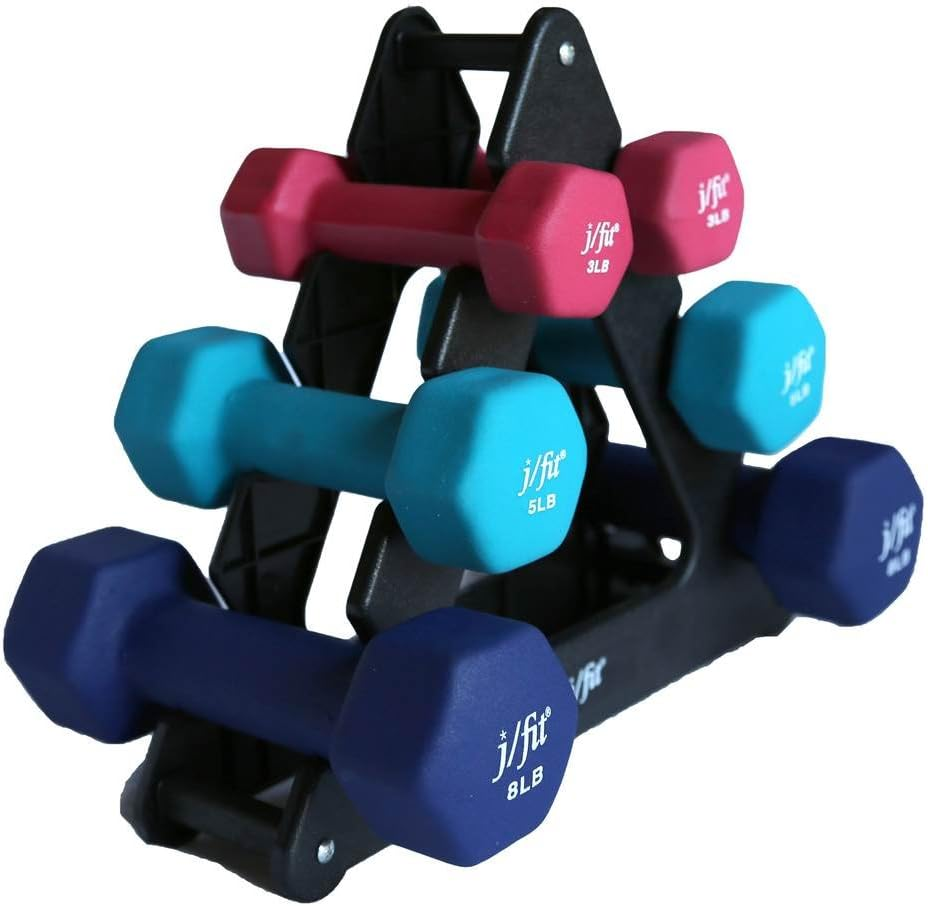 Dumbbell Pairs or Sets – Neoprene & Vinyl Coated Hand Weights for Home Gym, Strength Training, Aerobics, Cardio Exercise and Fitness