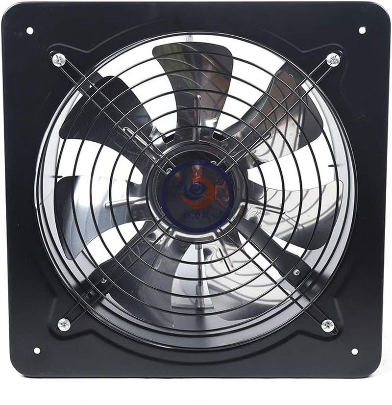 12 Inch Exhaust Fan Wall Mount Ventilation Extractor Blower Greenhouse Fans and Vents Window Exhaust Fan Kitchen Exhaust Vent Fan for Kitchen, Sheds, Attics, Workshops, 125W 110V (US Stock)