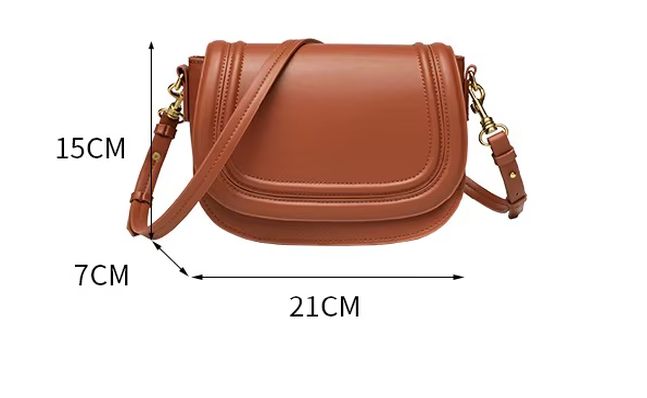 ALC0046 2025PU Leather Small Size Ladies Handbag Classic Crescent Design with Woven Strap Large Capacity