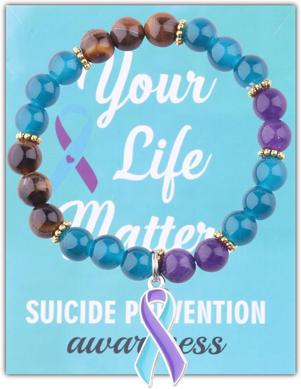 Suicide Awareness Bracelet Suicide Awareness Jewelry Suicide Prevention Awareness Themed Gift