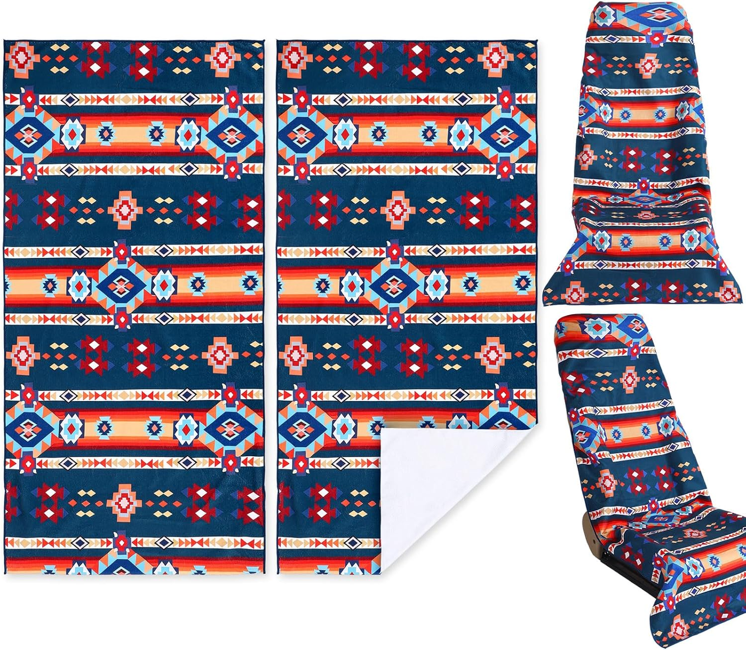 2 Pack Car Seat Towel Covers Athletic Running Towel Performance Microfiber Post