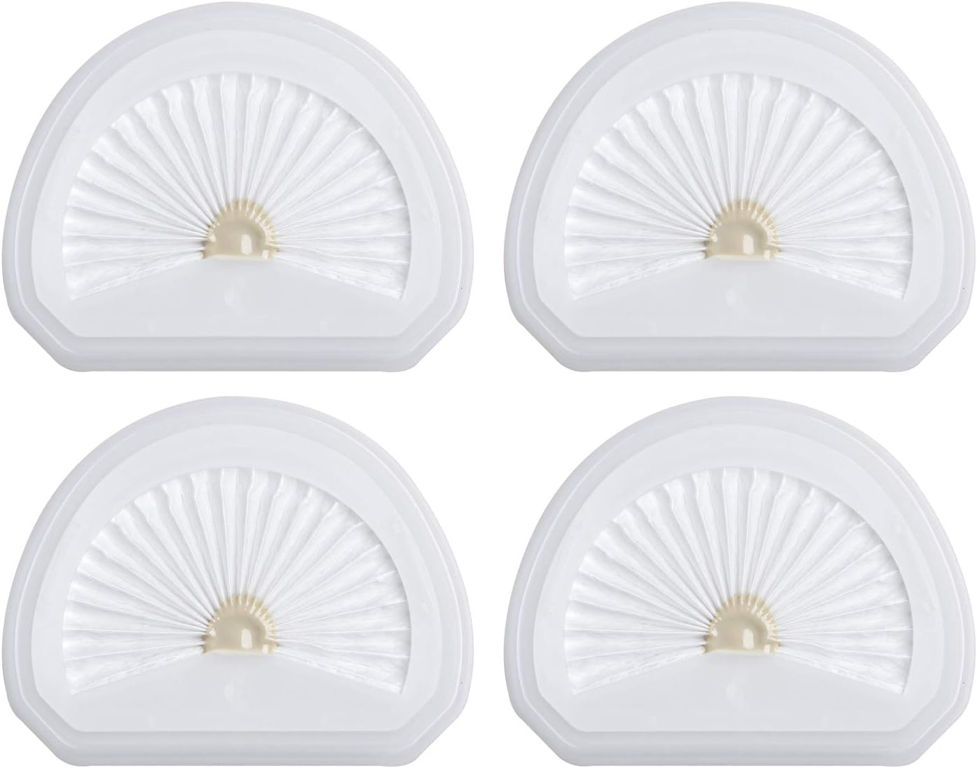 4Pack VLPF10 Replacement Filters Compatible with Black and Decker Hand Vacuum Filter Model # HLVA320J00 Hlva315J & N575266