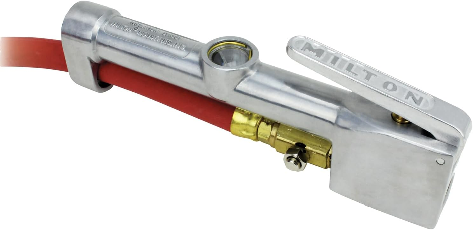 556 Heavy-Duty Analog Tire Inflator with Pressure Gauge, 6' Hose Large Bore Air Chuck, Made in USA (OSHA Compliant) 10-160 PSI