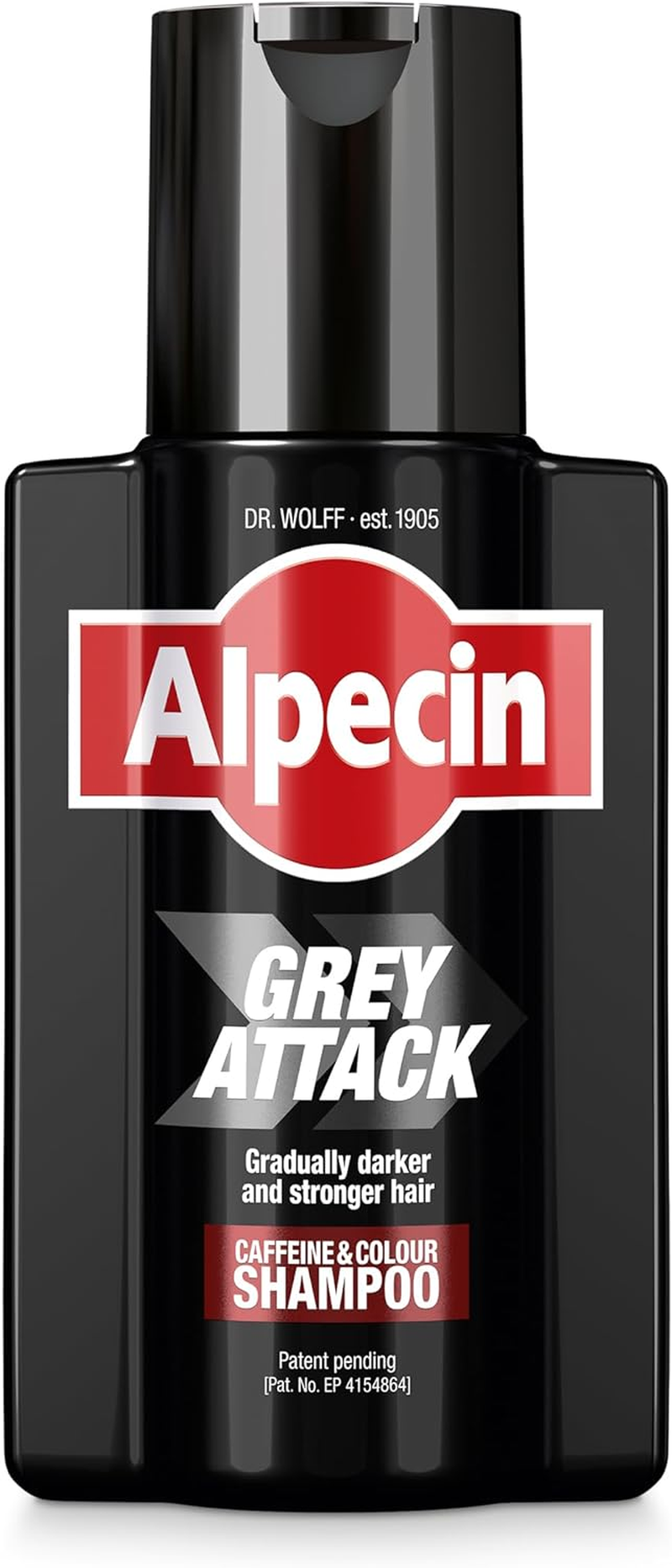 Grey Attack Shampoo Colorante Uomo 1X200Ml | Colore Capelli Grigi Naturale | Rinforzante Capelli Uomo | Shampoo per Uomini Contro La Caduta Ereditaria