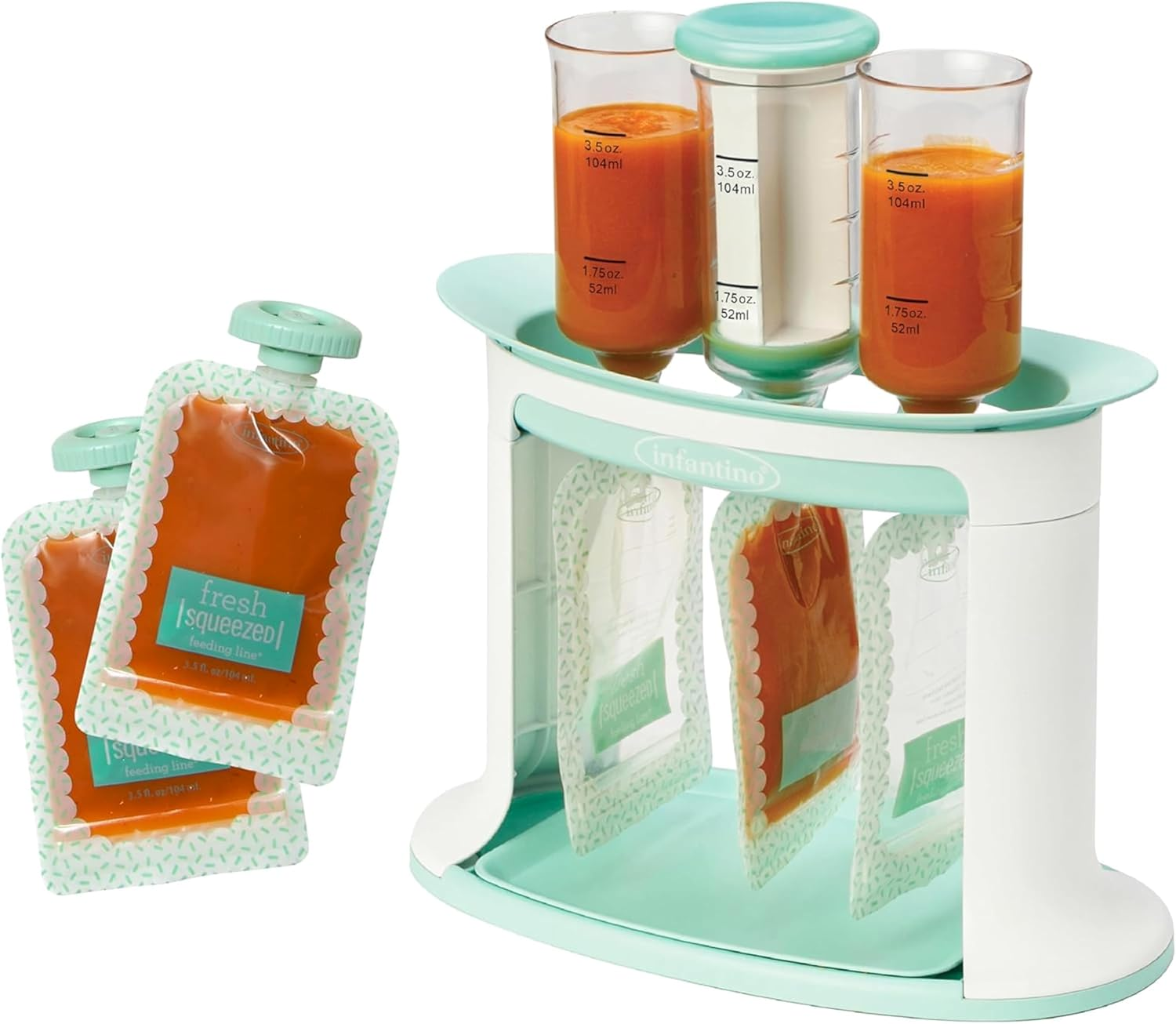 Squeeze Station for Homemade Baby Food, Pouch Filling Station for Puree Food for Babies and Toddlers, Dishwasher Safe and Bpa-Free