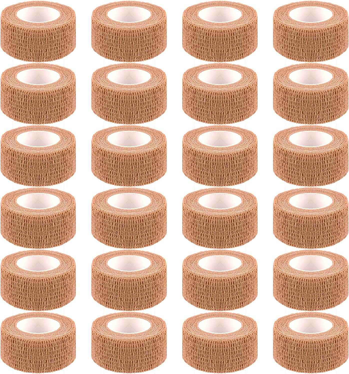 MEDca Self-Adhesive Cohesive Bandage Wrap, 1"- 3" X 5 Yards, 18 Count 3 Sizes