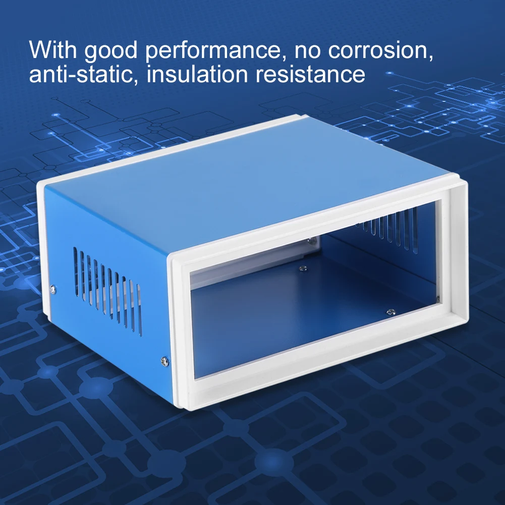 Metal Junction Box 170*130*80mm Blue Metal Enclosure Project Case DIY Junction Box