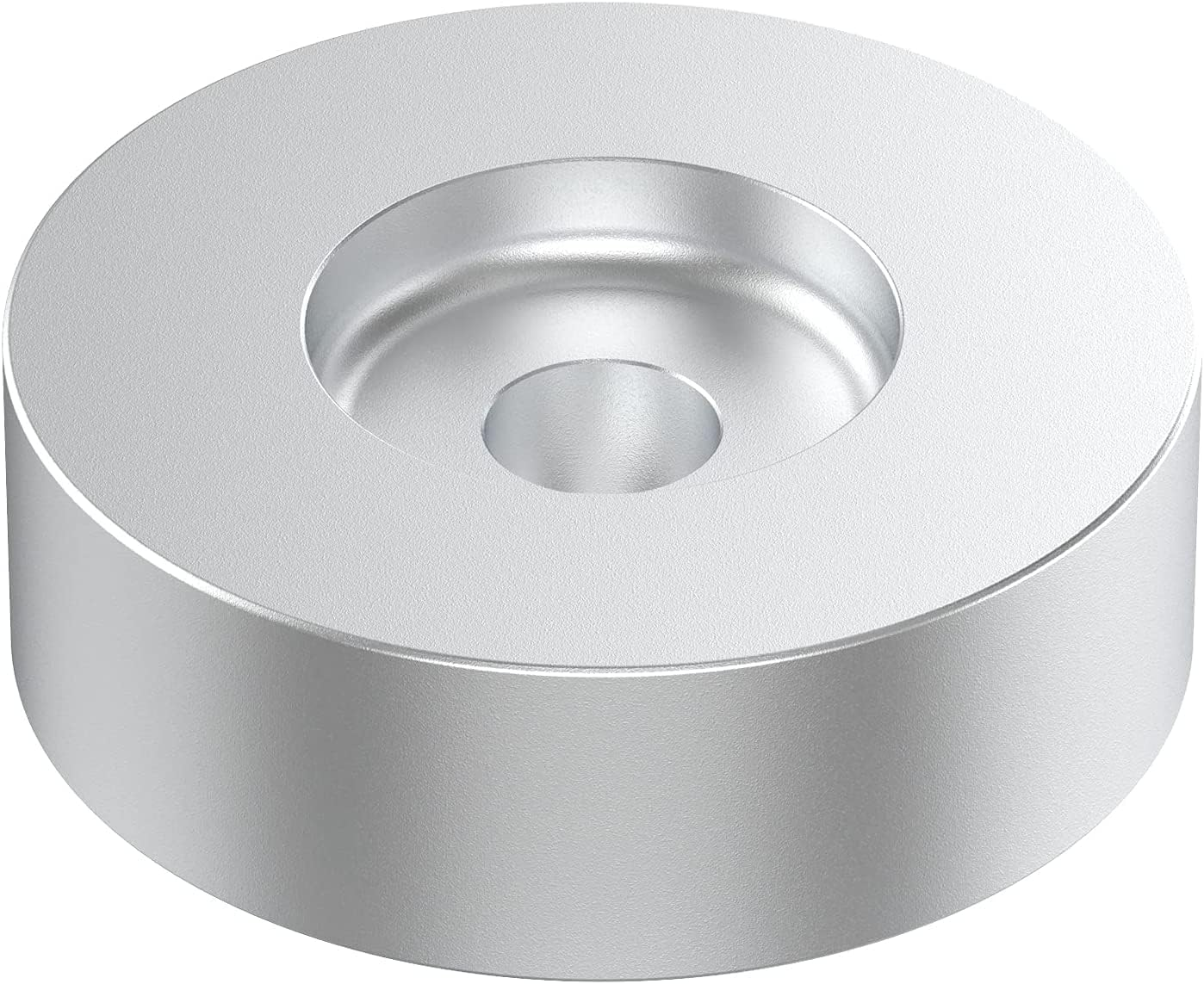 DIGITNOW 45 RPM Adapter, for 7 Inch Vinyl Record Players and Technics Turntables, Solid Aluminum Dome 45 Adapter Silver