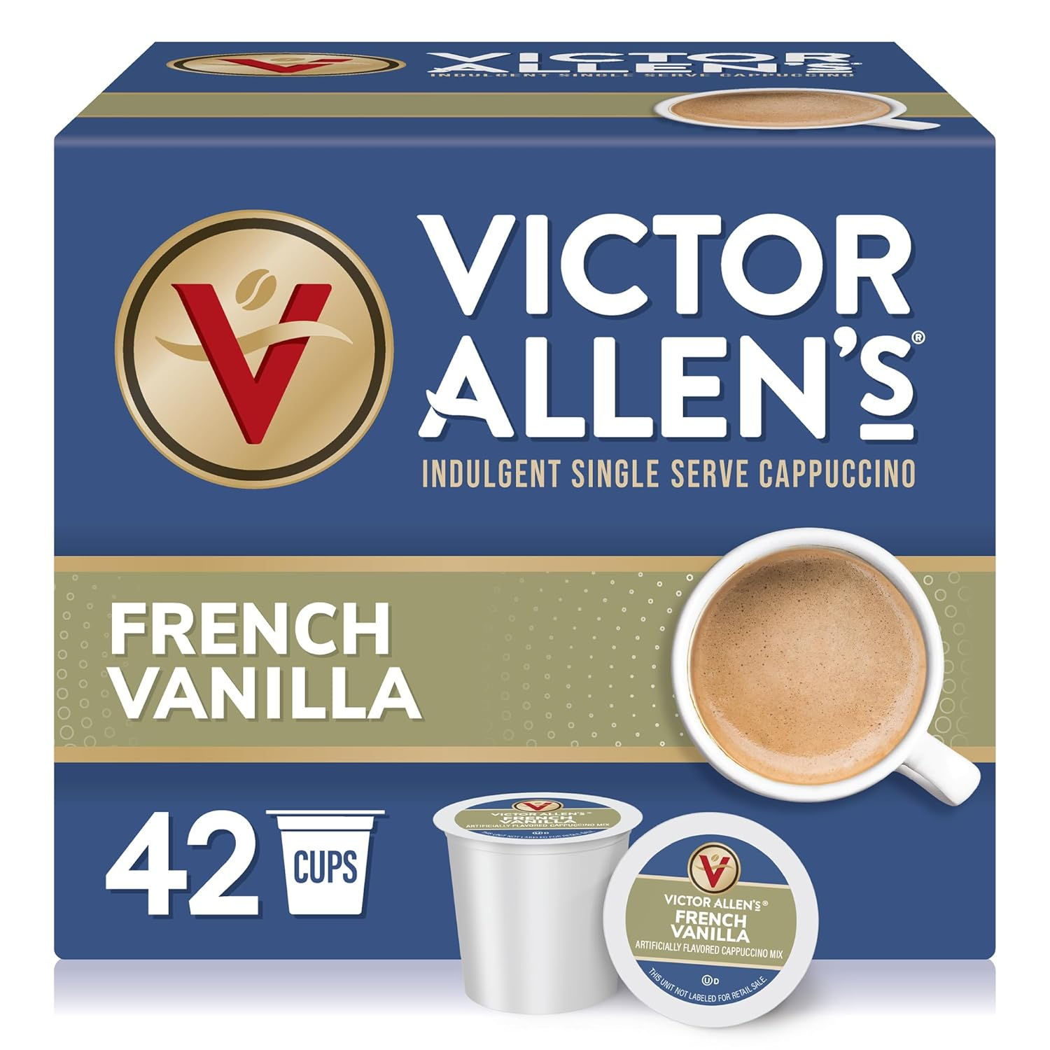 French Vanilla Flavored Cappuccino Mix, 42 Count, Single Serve K-Cup Pods for Keurig K-Cup Brewers