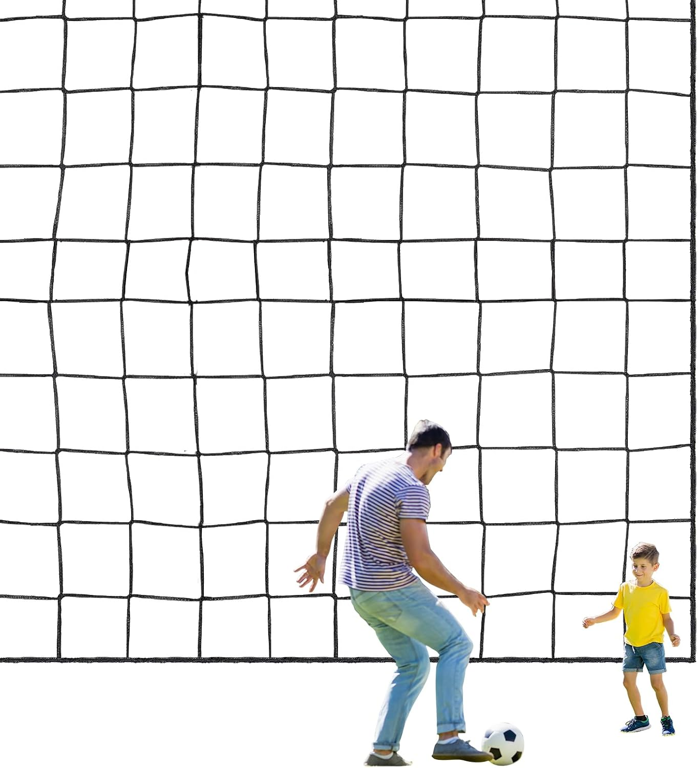 Soccer Netting High Impact Sports Practice Barrier Net, Nylon Hitting Netting for Soccer, Hockey, Basketball, Football