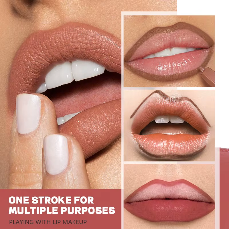 Custom Logo Wholesale Cosmetic Lip Liner Best Selling Long Lasting Waterproof Lip Liner Pencil Private Label Creamy Lipliner Set