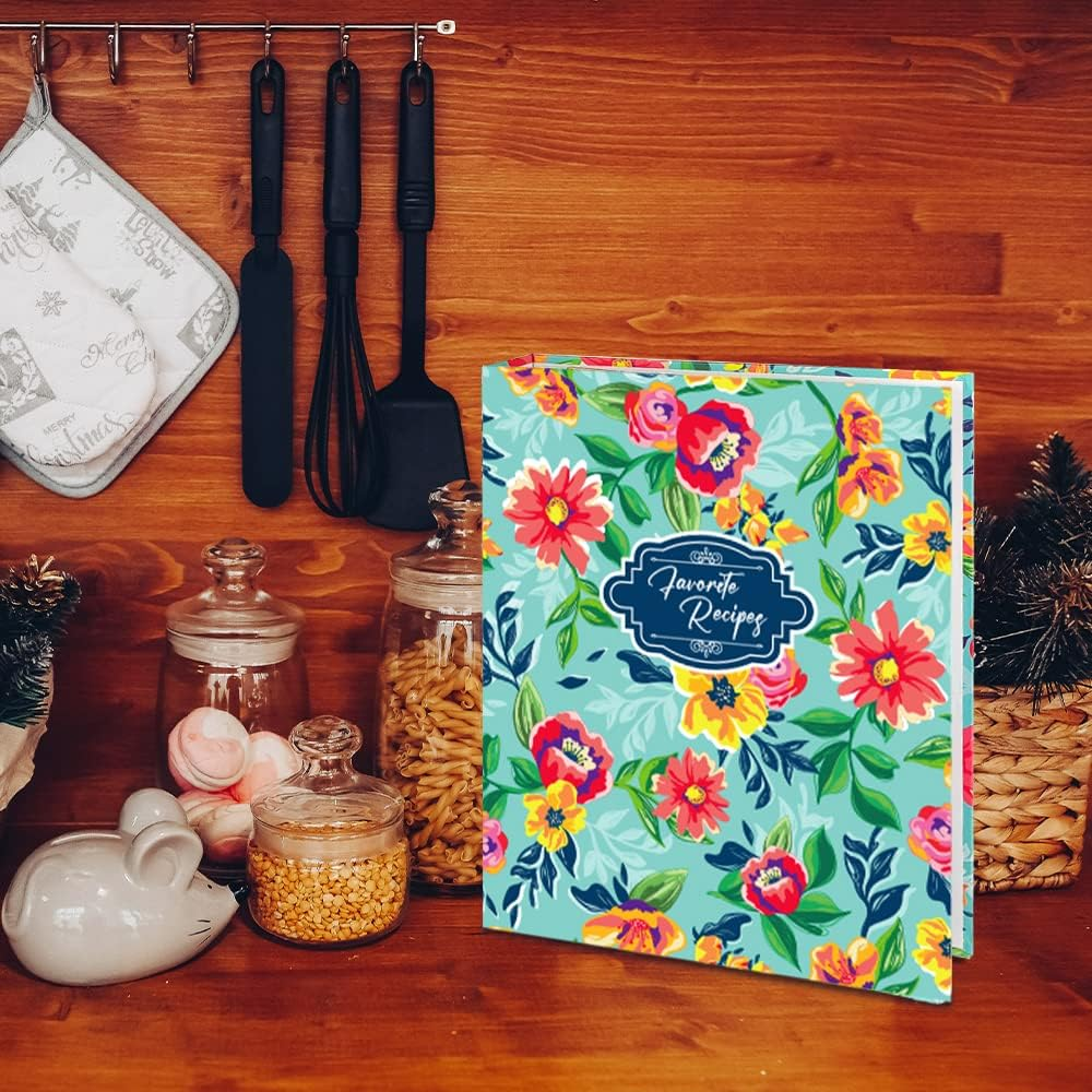 Recipe Binder, 8.5 x 11 inch 3 Ring Recipe Binder Kit with 50 Plastic Sleeves... - Picture 8 of 14