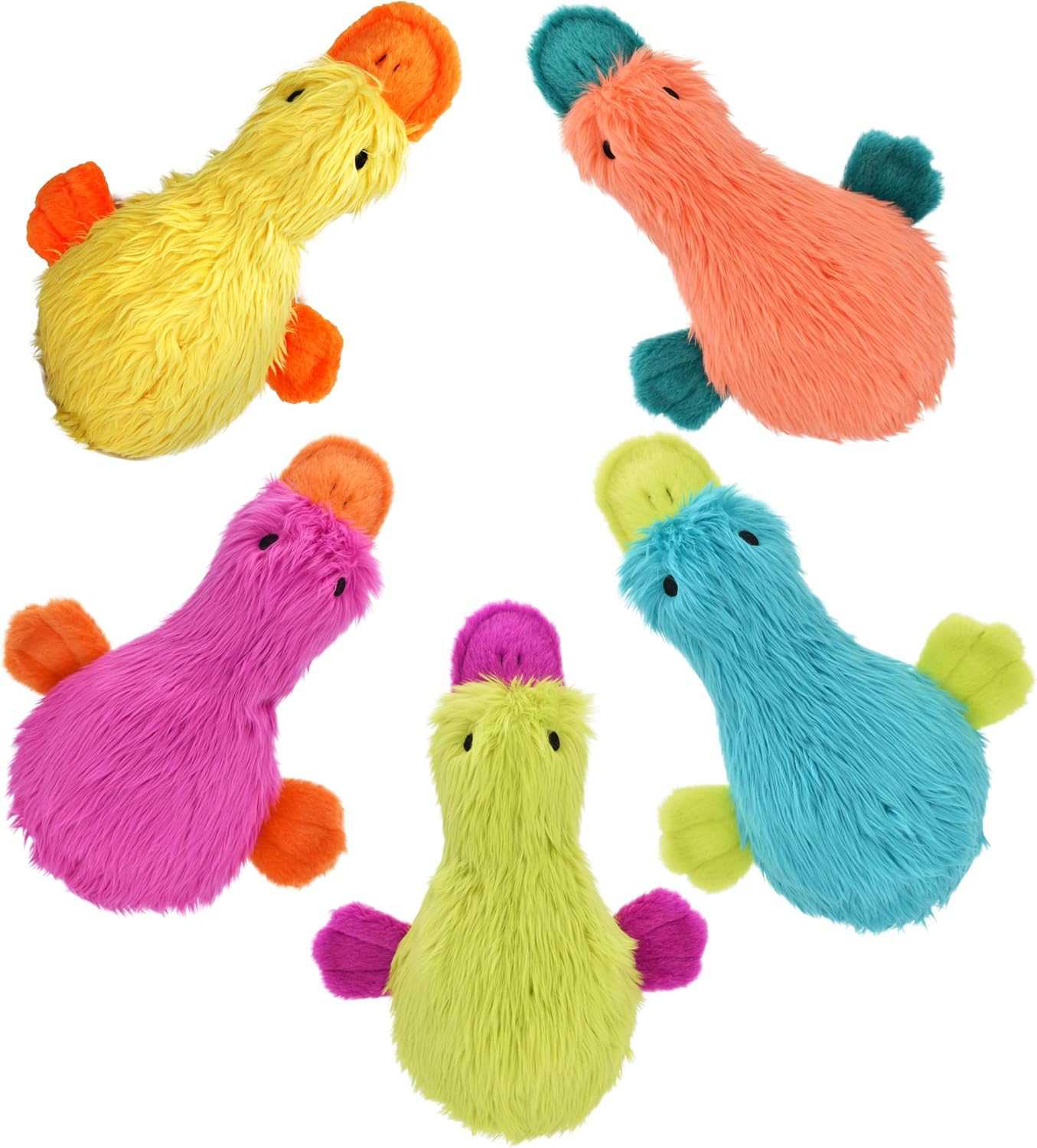 Duckworth Plush Filled Dog Toy, Assorted Colors, (Pack of 1)