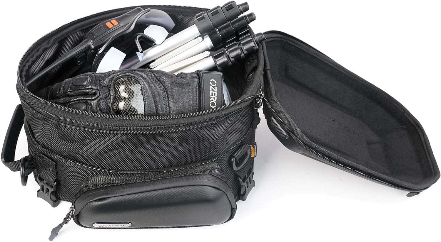 Rhinowalk Motorcycle Tail Bag Rear Seat Bag Hard Shell Waterproof 12-18L Expa... - Picture 5 of 13
