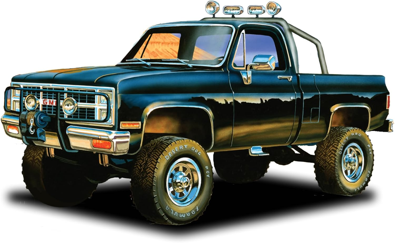 1984 GMC Pickup 1:25 Scale Model Kit (Black Version)