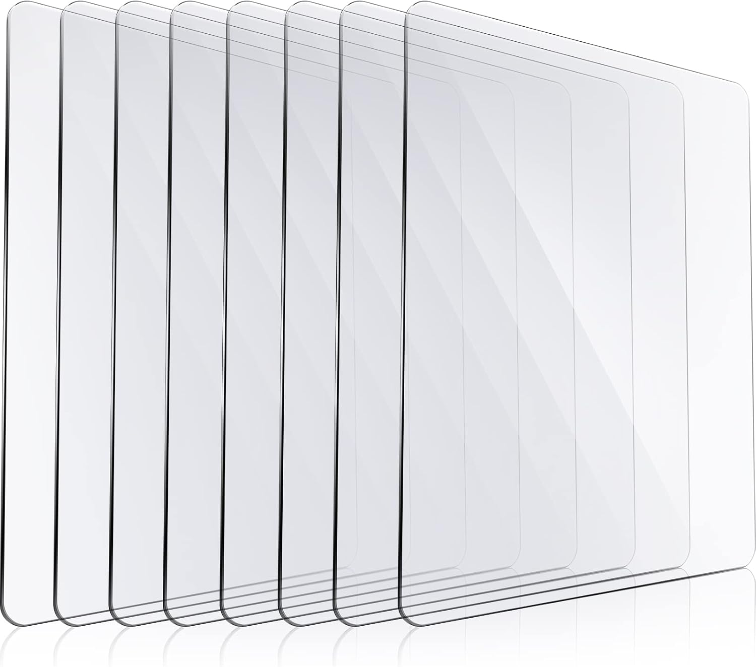 Transparency Acrylic Cutting Pads Die Cutting Plates for Embossing Crafting (8 Pieces, 8.7 X 6.1 Inch)