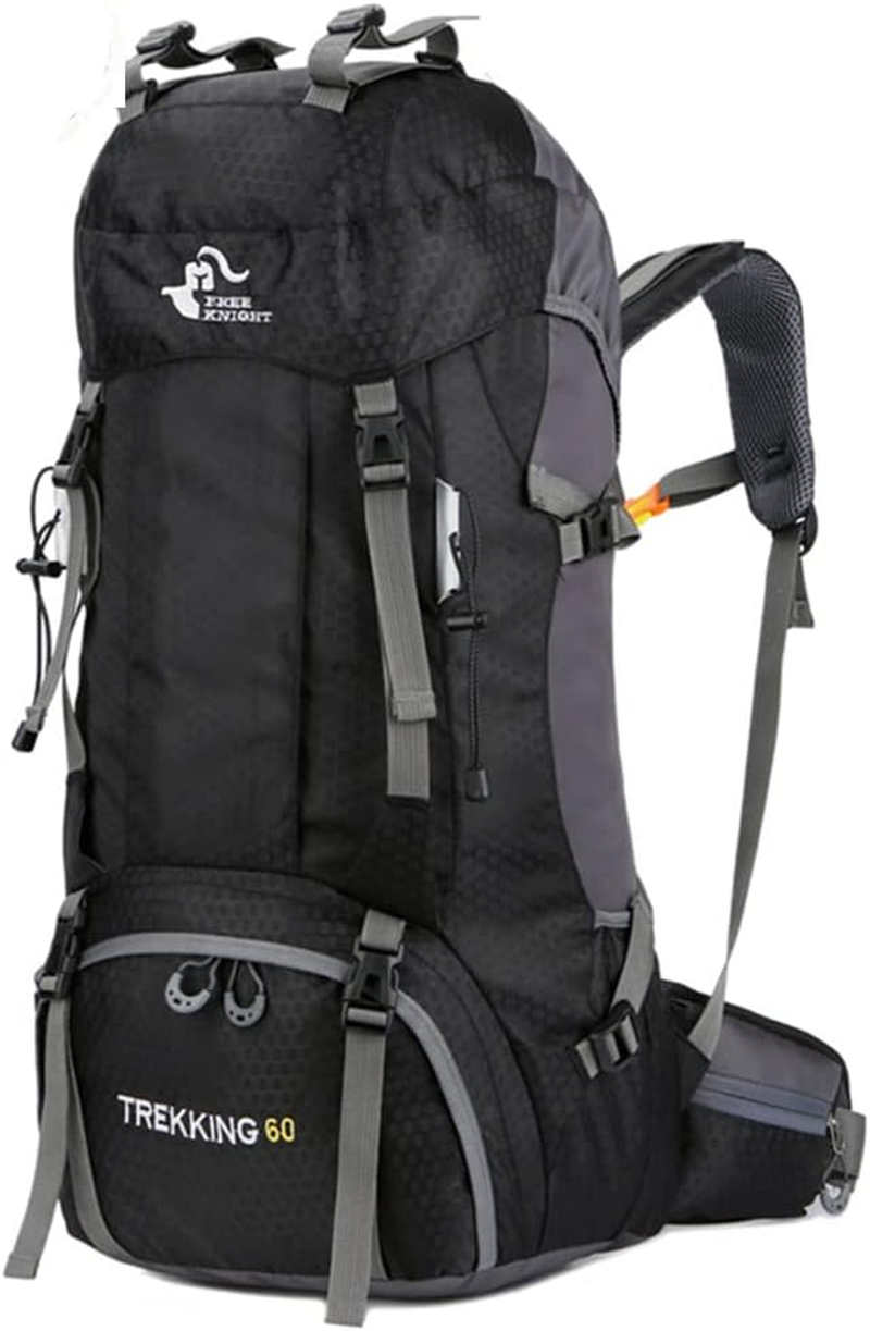 Bseash 60L Waterproof Hiking Camping Backpack with Rain Cover, Large  Outdoor Spo