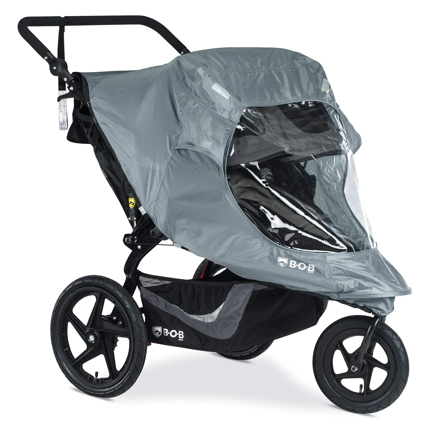 Duallie Swivel Wheel Stroller Weather Shield | Water and Wind Resistant + Ventilated + Easy Install