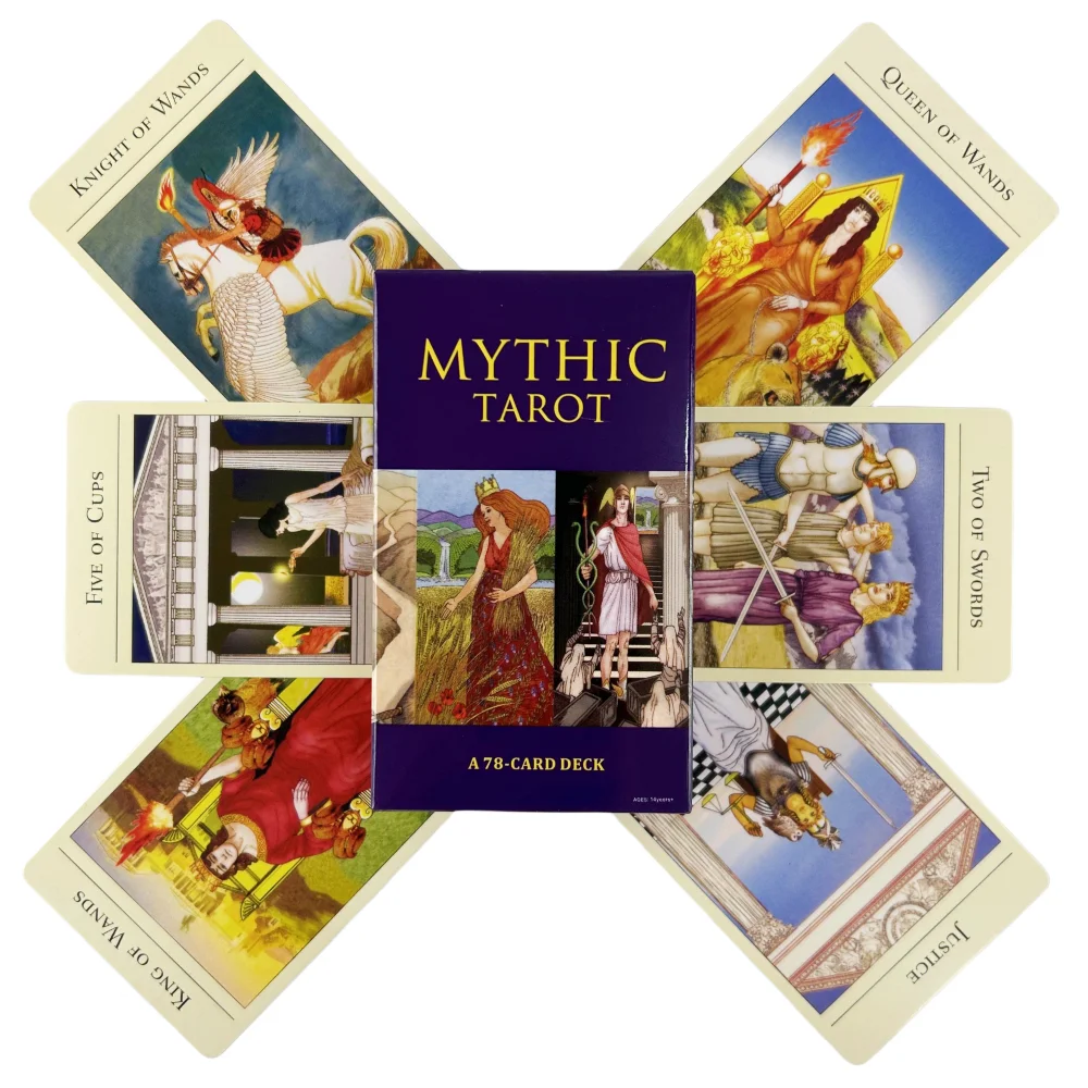 Mythic Tarot Cards Board Game Deck Divination Oracle Cards English Vision Fortune Telling Family Party Game Edition